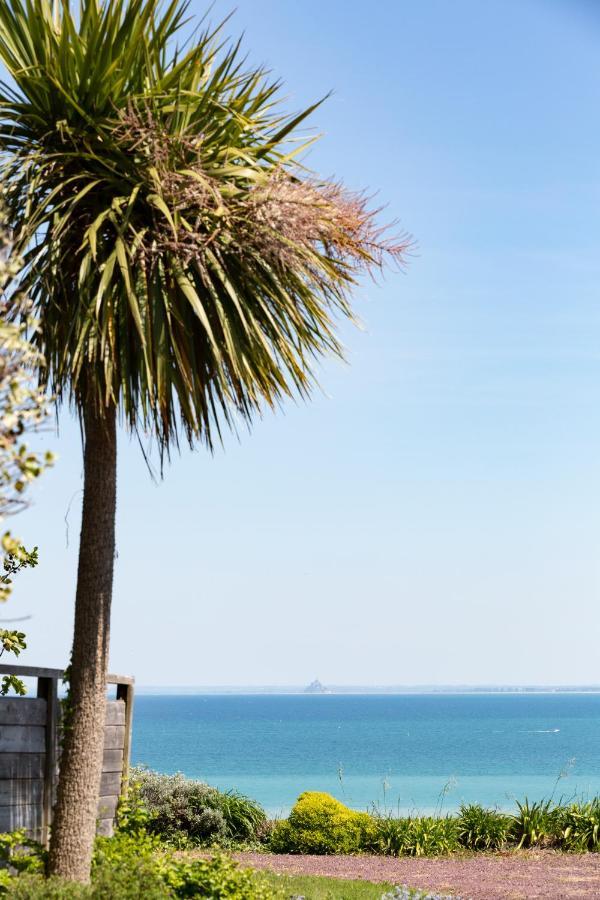 La Metairie-Du-Vauhariot - Vue Mer Et Mont Saint Michel - Piscine Chauffee - Acces Gr34 Cancale Dış mekan fotoğraf